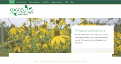 Desktop Screenshot of edgeofthewoodsnursery.com