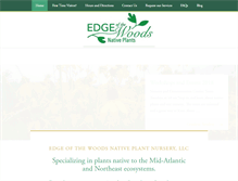 Tablet Screenshot of edgeofthewoodsnursery.com